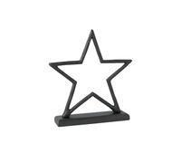 Villeroy & Boch - Black XMAS small star, 21 cm, Christmas decoration made from metal, black