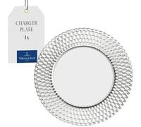 Villeroy & Boch - Boston Buffet Plate 32 cm Clear, Dishwasher Safe, Large Dinner Plate, Dinnerware Tableware, Crystal Glass