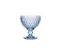 Villeroy & Boch - Boston col. Blue Sparkling Wine Coupe, Extravagant, Beautifully Shaped Glass for Sparkling Wine or Champagne, Crystal, Blue, 400 ml