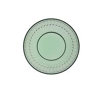 Villeroy & Boch - Boston col. Green Salad Plate, Decorative, Green-Accented Plate for Salads and Desserts, Crystal