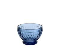 Villeroy & Boch Boston Coloured Dessert Bowl, 430 ml, Crystal Glass, Transparent/Blue