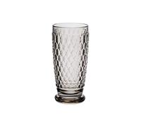 Villeroy & Boch Boston Coloured Long Drink Glass Smoke, 400 ml, Crystal Glass, Grey