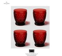 Villeroy & Boch - Boston Coloured - Set Of 4 Red Water / Cocktail Glasses