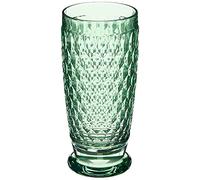 Villeroy & Boch Boston Green Crystal Highball Glasses, Set of 4