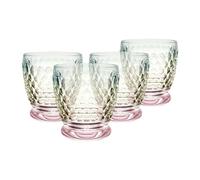 Villeroy & Boch Boston Pearl Water Glasses, Set of 4, Colourful Shimmering, Dishwasher Safe, Glass for Water and Juices, Drinking Glass, Colourful Glass, Juice Glass, Crystal Glass