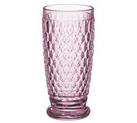 Villeroy & Boch Boston Rose Crystal Highball Glasses, Set of 4