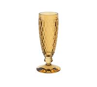 Villeroy & Boch - Boston Saffron Champagne Glass, 120 ml, Crystal Glass for Champagne and Sparkling Wine, Dishwasher-Safe, Yellow