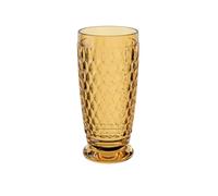 Villeroy & Boch - Boston Saffron Long Drink Glass, 300 ml, Crystal Glass for Cocktails, Dishwasher-Safe, Yellow
