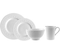 Villeroy & Boch Cellini 24-Piece Dinnerware Set | Premium porcelain dinnerware set, made in Germany, dishwasher and microwave safe, brings classic elegance to a table for six