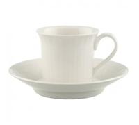 Villeroy & Boch - Cellini Espresso Cup With Saucer - White