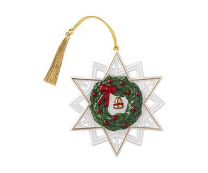 Villeroy & Boch Christmas Classics star ornament White-Green