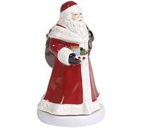 Villeroy & Boch - Nostalgic Melody Santa, decorative hard-paste porcelain Father Christmas figurine, rotating, metal, plastic, multicoloured