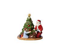 Villeroy & Boch Christmas Toy's Lantern Distributing Presents, Multicoloured, 15 x 14 x 14 cm