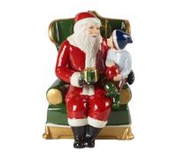 Villeroy & Boch Christmas Toys Santa Claus in arm chair Red
