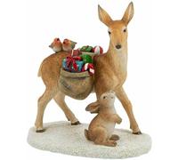 Villeroy & Boch Winter Collage Acc. Deer Kidz with Gifts, artificial resin, Multicoloured, 12,5x7x13,6cm, 35-9391-0063