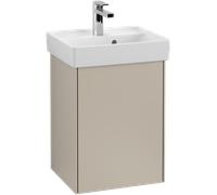 Villeroy & Boch Collaro - Vanity Unit with 1 door & hinges left 410 x 546 x 344mm soft grey