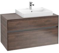 Villeroy & Boch Collaro - Vanity Unit with 2 drawers & 1 cut-out right 1000 x 548 x 500mm arizona oak