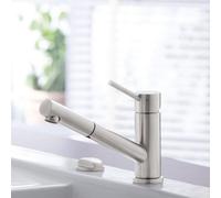 Villeroy & Boch Como Pull-Out Stainless Steel Kitchen Mixer Tap With Retractable Shower