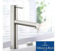 Villeroy & Boch Como Sky Brushed Stainless Steel Single Lever Kitchen Sink Tap