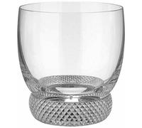 Villeroy & Boch - Octavie Whiskey Glass, Nostalgic Crystal Glass with Pebble Decoration Below The Goblet, Clear, Dishwasher Safe, 360 ml