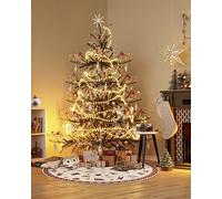 Villeroy & Boch Design Rug Nostalgic Round - Toy's Delight - Christmas Tree Blanket, Christmas Tree & Christmas Tree for Living Room, Bedroom, Dining Room, Hallway - Red Multi-Colour, 150 cm