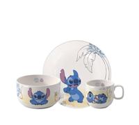 Villeroy & Boch - Disney Stitch Children's Dinnerware Set 3 pcs., Dishwasher Safe, Microwave Safe, Dinnerware for Children, Premium Porcelain