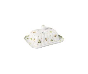 Villeroy & Boch - Easter Delight Butter Dish, Premium Porcelain, Nostalgic Easter Patterns, Gold Details, Decorative Storage for Butter & Spreads