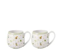 Villeroy & Boch - Easter Delight Mug Set of 2, Premium Porcelain, Nostalgic Easter Patterns, Gold Details, Large Mugs for Tea, hot Chocolate & Coffee Specialities