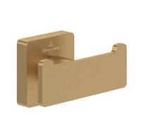 VILLEROY AND BOCH Elements Double Hook - Striking Brushed Gold Look