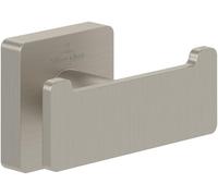VILLEROY & BOCH Elements Double Hook - Striking Brushed Nickel