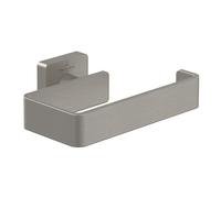 Villeroy & Boch Elements - Striking toilet roll holder without cover, for wall installation, brass, square toilet paper holder, Chrome