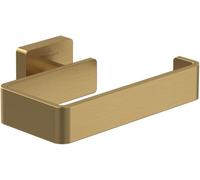 Villeroy & Boch Elements - Striking toilet roll holder without cover, for wall installation, brass, square, Brushed Gold