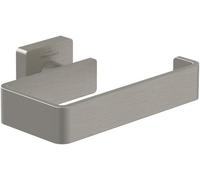 Villeroy & Boch Elements - Striking toilet roll holder without cover, for wall installation, brass, square toilet paper holder, Chrome