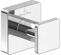 Villeroy & Boch Elements - Striking Towel Hook, Wall Mounted Towel Holder, Brass Wall Hook, Accessories Bathroom, Bathroom Hook, Square, 45 x 44 x 45 mm, Chrome