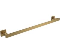Villeroy & Boch Elements Striking Wall Mounted Bath Towel Rack, Brass, Rectangular Towel Rail, 645 mm Length, Brushed Gold
