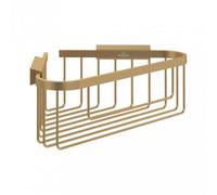 Villeroy & Boch Elements Tender Corner Wire Shower Basket In Brushed Gold