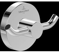 Villeroy & Boch Elements Tender Double Robe Hook In Silver Silver One Size