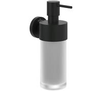 Villeroy & Boch Elements - Tender soap dispenser, for wall installation, made from satin-finished glass with zinc holder, capacity 230 ml, Matt Black