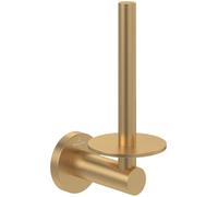 Villeroy & Boch Elements - Tender Spare Toilet Paper Holder, Replacement Roll Holder Toilet Paper for Wall Mounting, Toilet Paper Storage Made of Zinc, Round, Brushed Gold