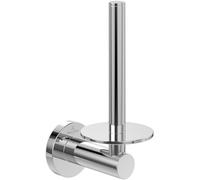Villeroy & Boch Elements - Tender Spare Toilet Roll Holder, Replacement Toilet Paper for Wall Mounting, Toilet Paper Storage Made of Zinc, Round, Chrome