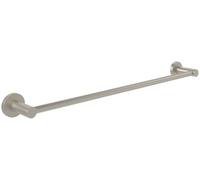 Villeroy & Boch Elements - Tender Towel Rail Bathroom Wall Mounted Towel Rail Zinc Towel Rail Round Length 654 mm Brushed Nickel Matt