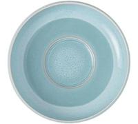 Like. by Villeroy & Boch - Perlemor Aqua Espresso Cup Saucer, Dimensions: Approx. 12 × 12 × 2 cm, Blue, Dishwasher-Safe & Microwave-Safe, Pottery-Look Effect Glaze, Premium Porcelain Saucer