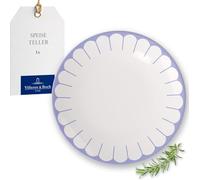 Villeroy & Boch - Fleur bleu Dinner Plate Blue, Dishwasher-Safe, Microwave-Safe, Porcelain for Main Dishes, Large Plate, Crockery Ceramic Stackable, Dining Plate, Premium Porcelain