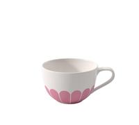Villeroy & Boch - Fleur Cappuccino Cup, Dimensions: Approx. 14.5 × 11 × 7 cm, Purple, Dishwasher-Safe & Microwave-Safe, Floral Decor, Premium Porcelain Coffee Cup