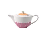Villeroy & Boch - Fleur teapot, Dimensions: Approx. 27.5 × 15.5 × 14 cm, Multicoloured, Dishwasher-Safe & Microwave-Safe, Floral Decoration, Premium Porcelain teapot