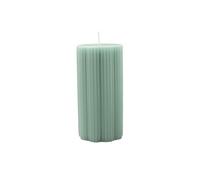 Villeroy & Boch - Fleur Gifts Pillar Candle, Dimensions: Approx. 7.5 × 15 cm, Green, Decorative Candle with The Characteristic Fleur Shape, Colour-Intensive Wax (Paraffin)