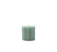 Villeroy & Boch - Fleur Gifts Pillar Candle, Dimensions: Approx. 7.5 × 7.5 cm, Green, Decorative Candle with a Floral Design, Colour-Intensive Wax (Paraffin)