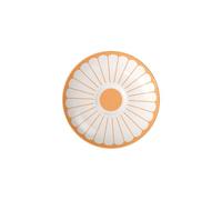 Villeroy & Boch - Fleur Soleil Coffee Cup Saucer Yellow, Dishwasher-Safe, Microwave-Safe, Coaster for Coffee and Tea, Small Serving Platter, Saucer Flower Pattern Orange, Premium Porcelain