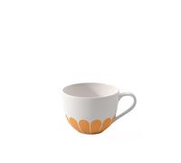 Villeroy & Boch - Fleur Soleil Coffee Cup Yellow, Dishwasher-Safe, Microwave-Safe, Cup for Coffee or Tea, Coffee Mug, Mug Flower Pattern Orange, Capuccino or Tea Cup, Premium Porcelain