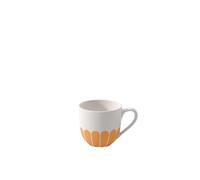 Villeroy & Boch - Fleur Soleil Espresso Cup Yellow, Dishwasher-Safe, Microwave-Safe, Cup for Espresso or Small Coffee, Small Coffee Cup Orange, Flower Pattern, Premium Porcelain